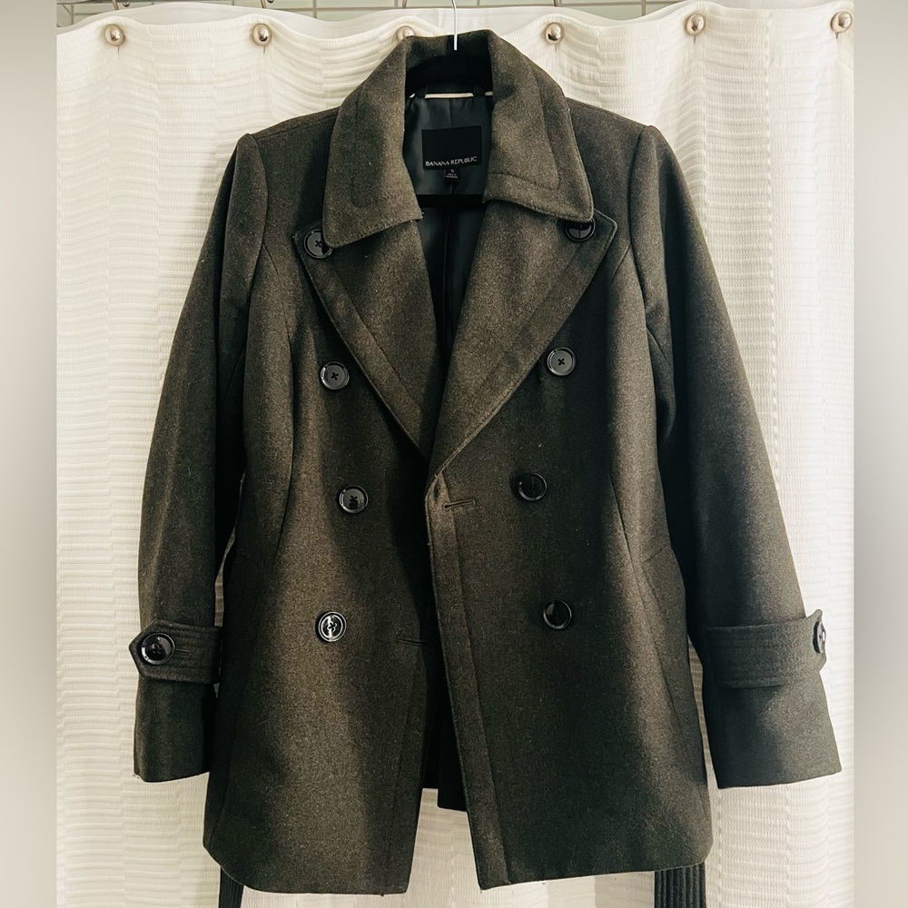 Banana Republic Italian Wool Peacoat